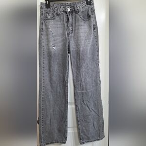 SHEIN Classic Gray Flare Jeans